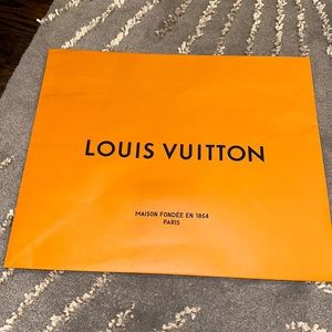 LOUIS VUITTON AUTHENTIC SHOPPING BAG BRAND NEW 13.25”X16”X6.5” LOGO FRONT & BACK